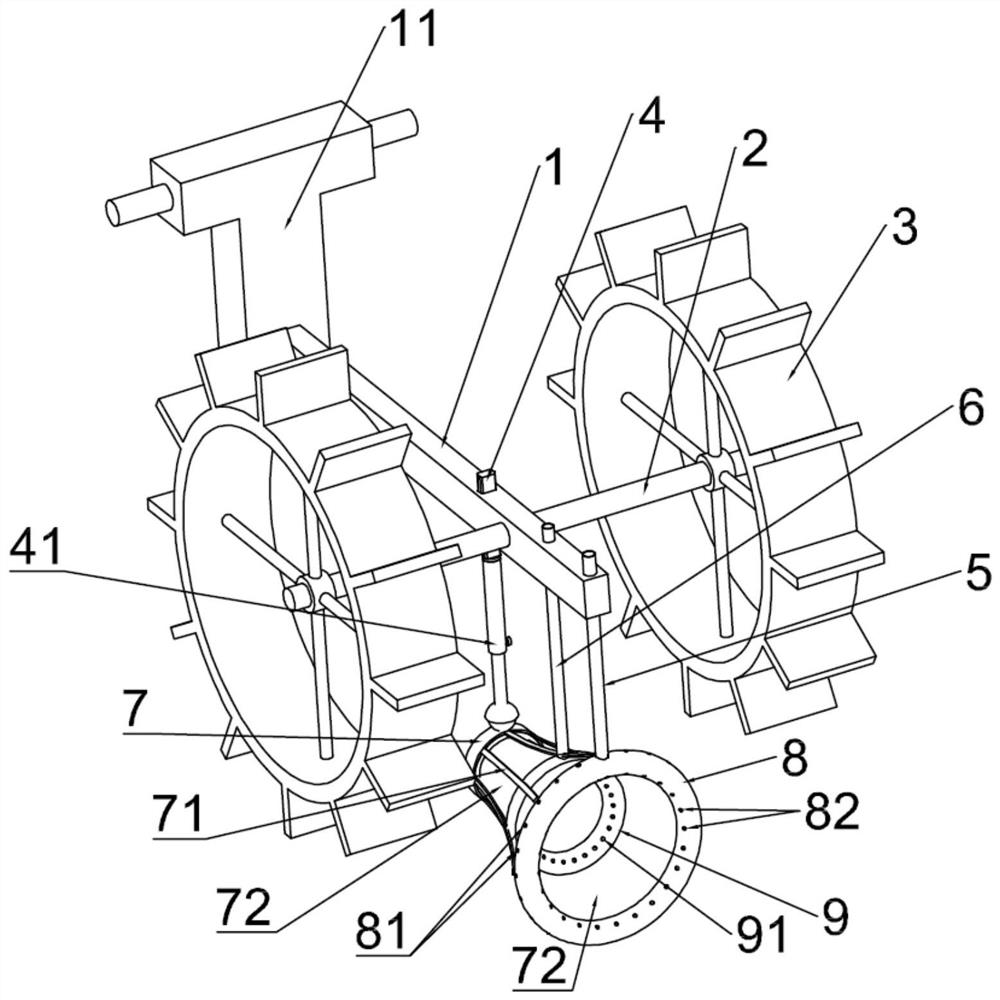 Lotus root digging device