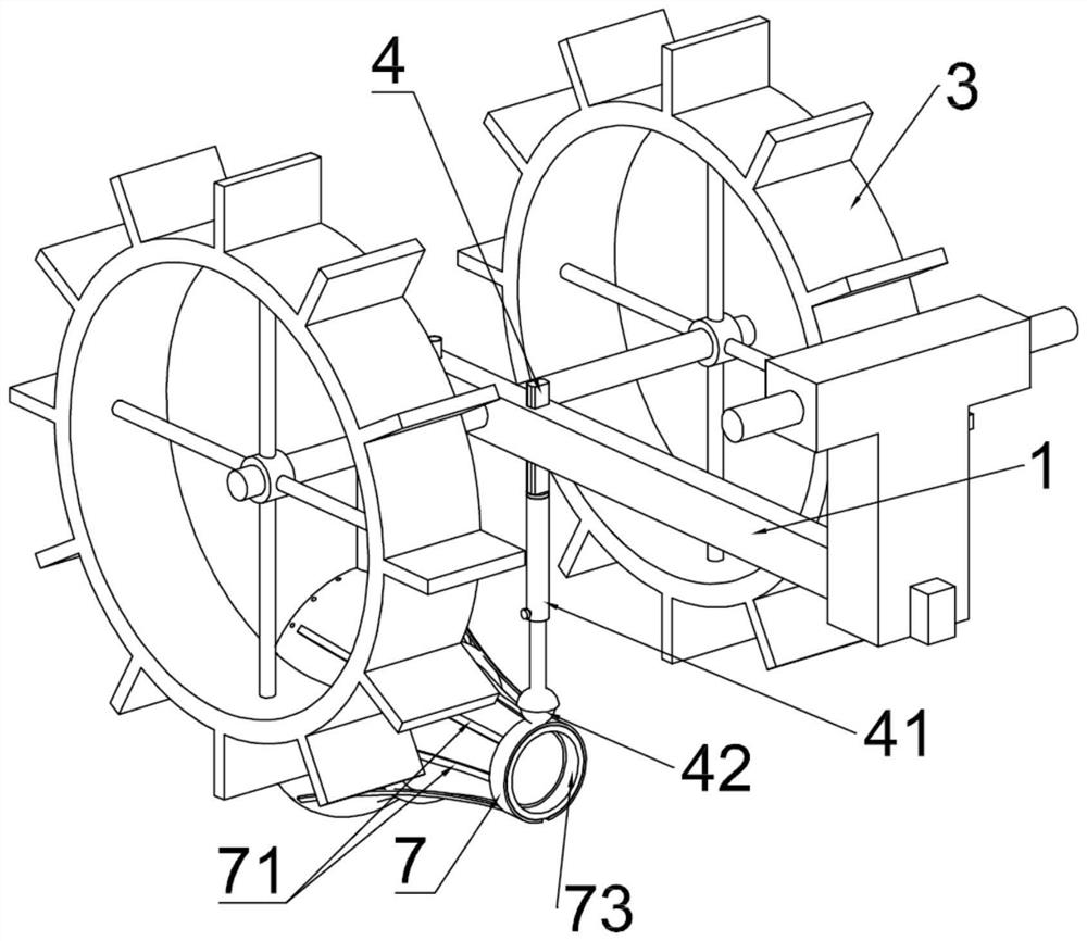 Lotus root digging device