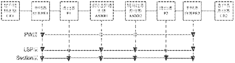 Method, device and system for precisely locating fault position under multi-protocol label switching environment
