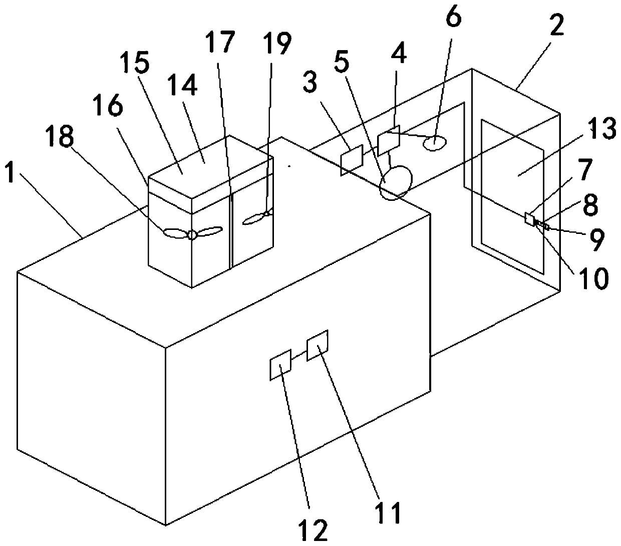 A clean room ventilation system and device