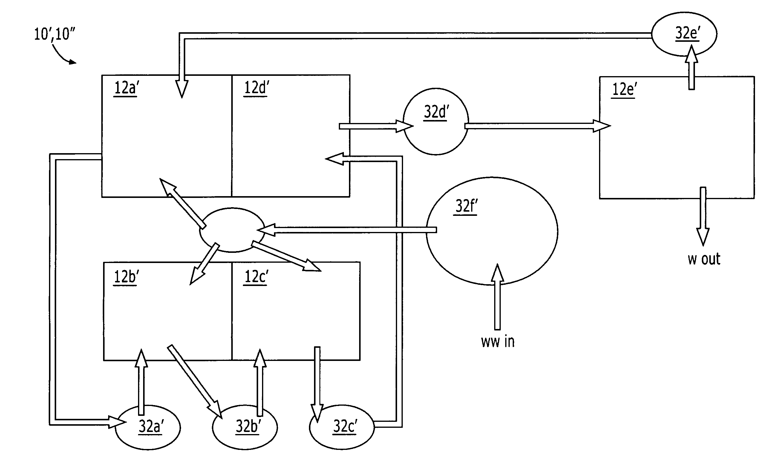 Tidal vertical flow wastewater treatment system and method