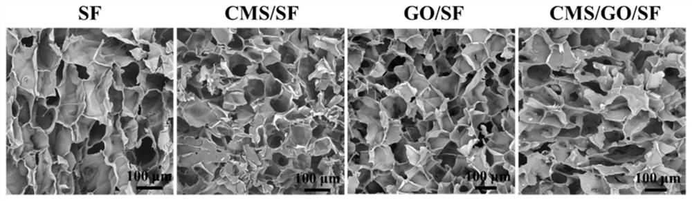 Porous scaffold as well as preparation method and application thereof