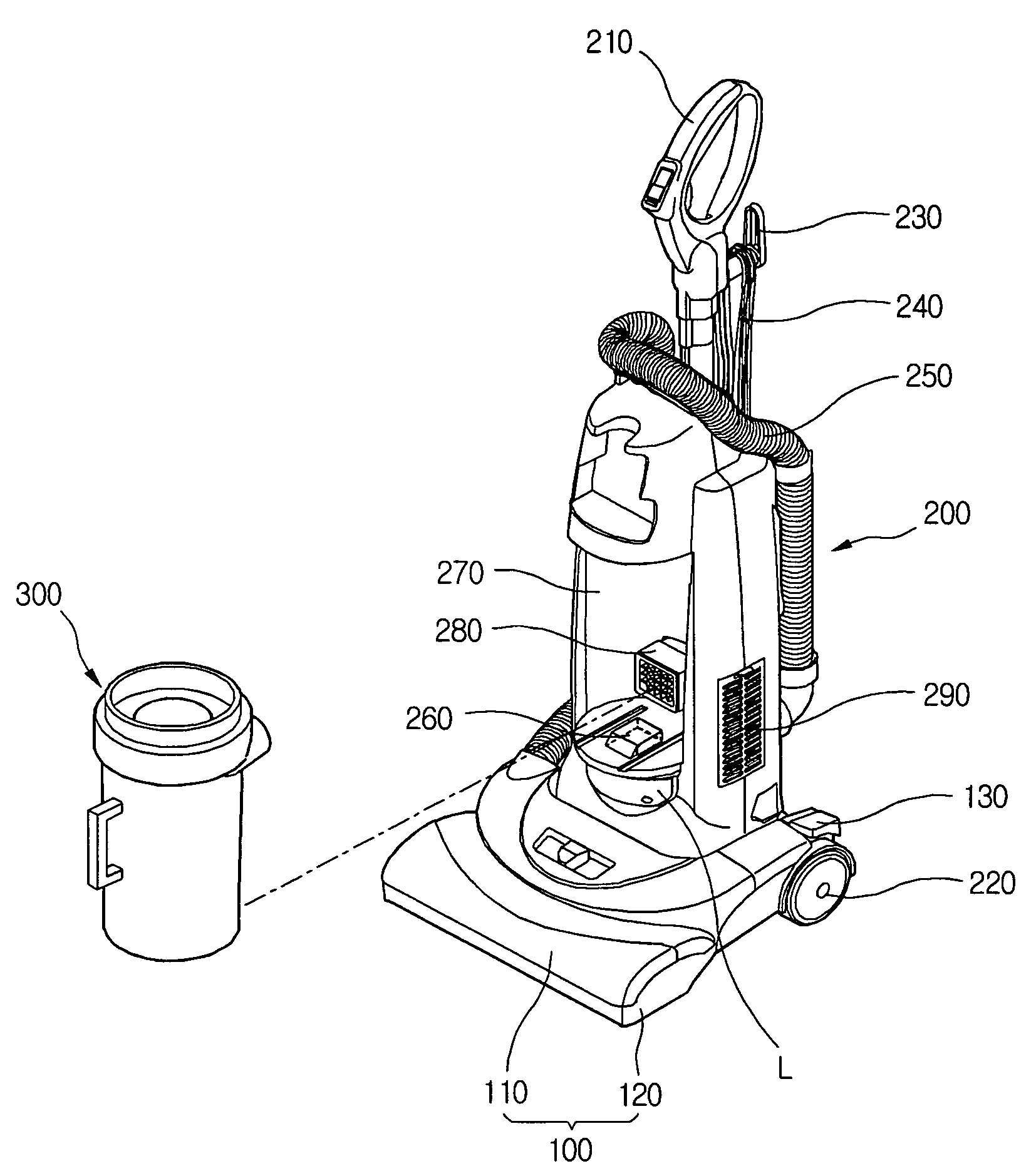 Apparatus of mounting dust collection unit for vacuum cleaner