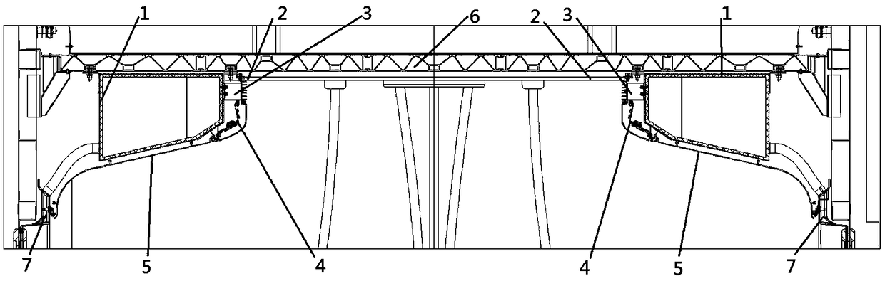 Novel rail car air duct module integration structure