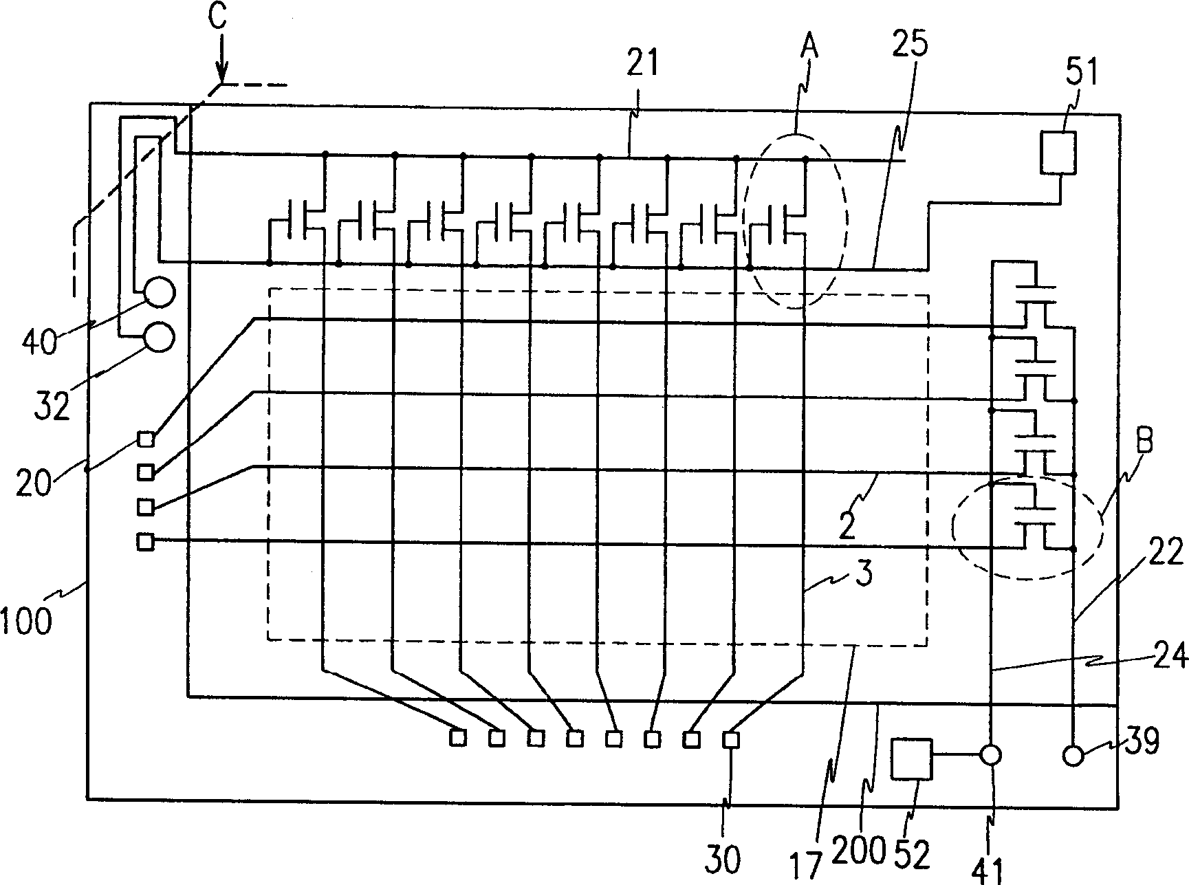 Film transistor array panel with visual checking device and its checking method