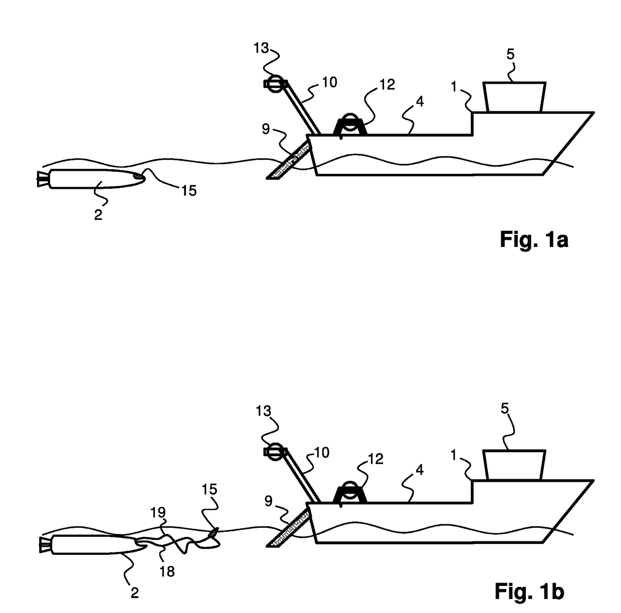 Method of and system for hauling a marine equipment unit, a marine equipment unit and a carrier