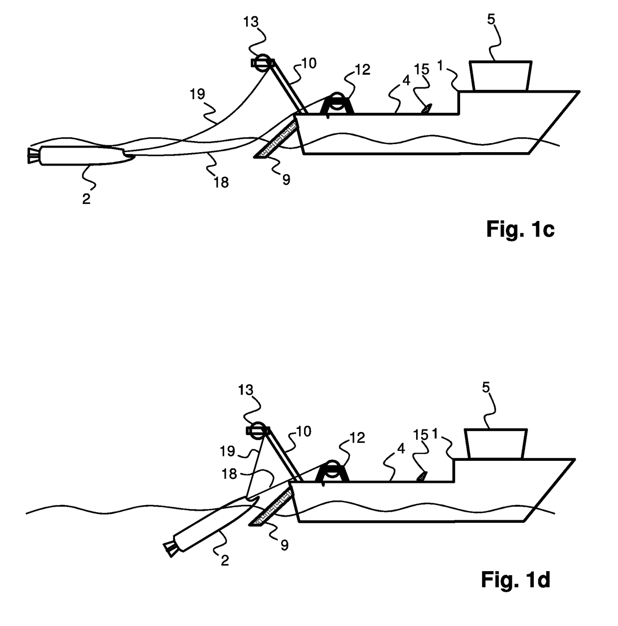 Method of and system for hauling a marine equipment unit, a marine equipment unit and a carrier