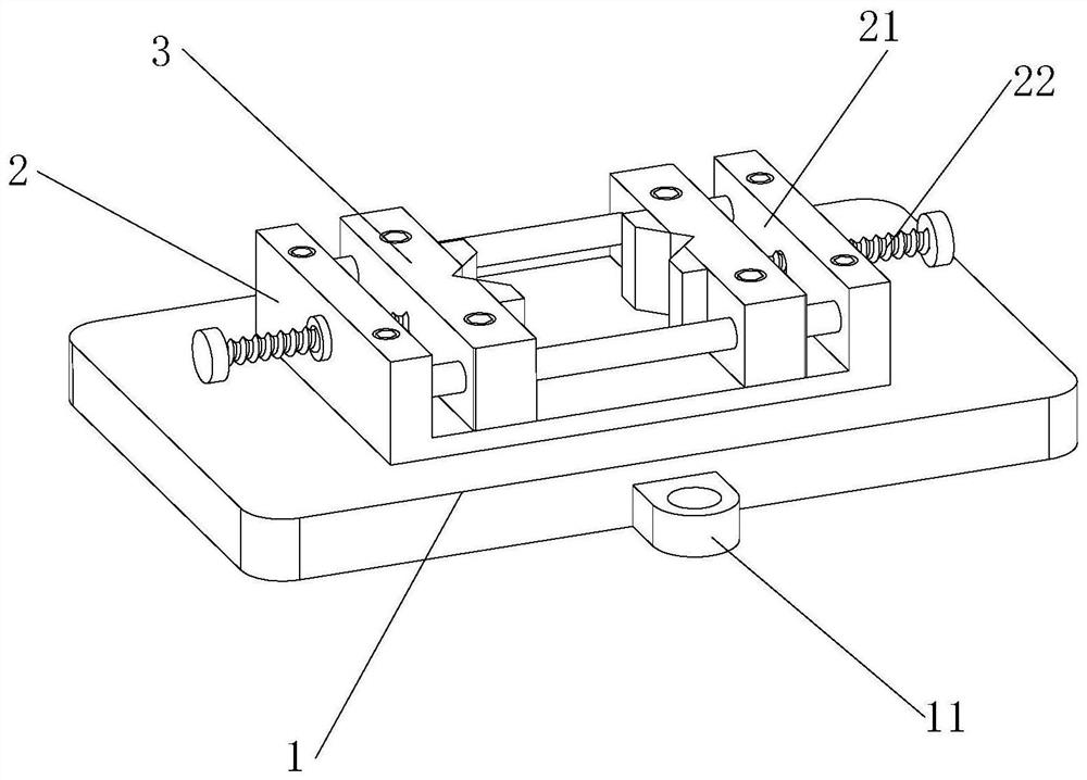 Automobile part clamping device