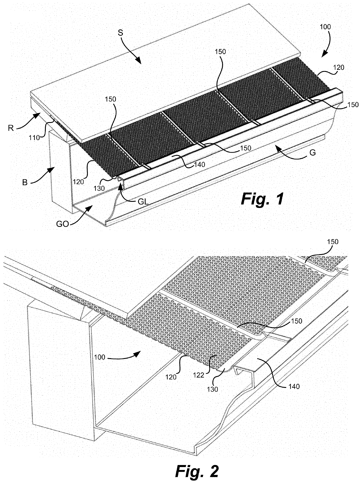 Single piece gutter guard with truss