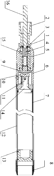 Water-locking type unconsolidated formation sampling drilling tool