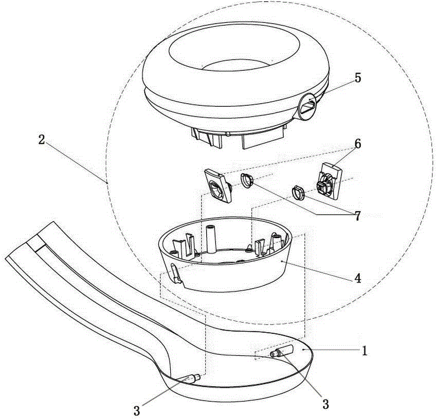 Single-axis ear shell omni-directional automatic adjustment device
