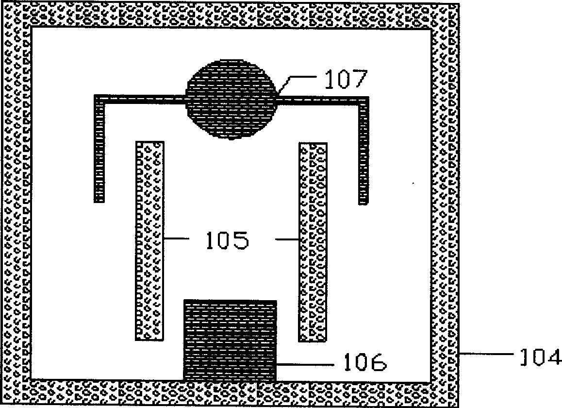 LED chip-containing photonic crystal side direction light extractor