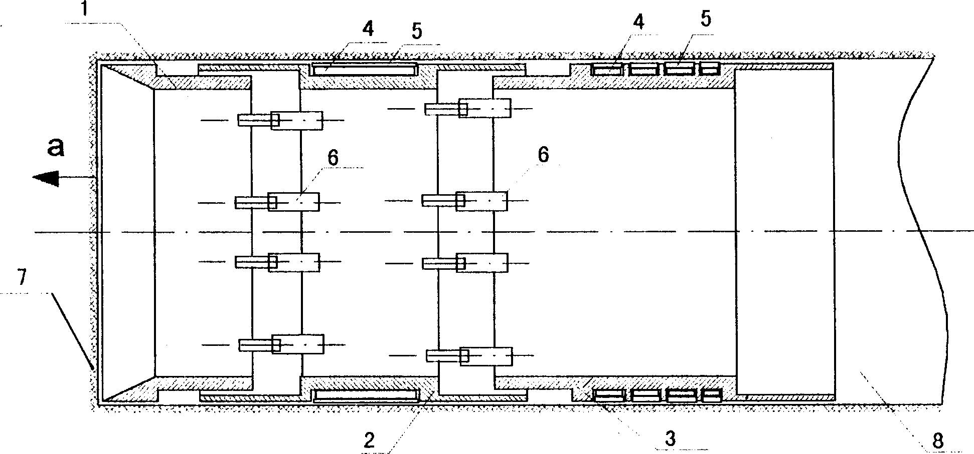 Resistance increasing automatic drive conduit jacking method between pipe and soil and its jacking device