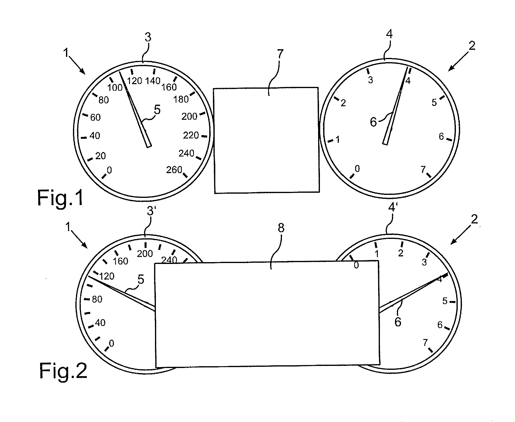Method and Device for Displaying Values in a Vehicle