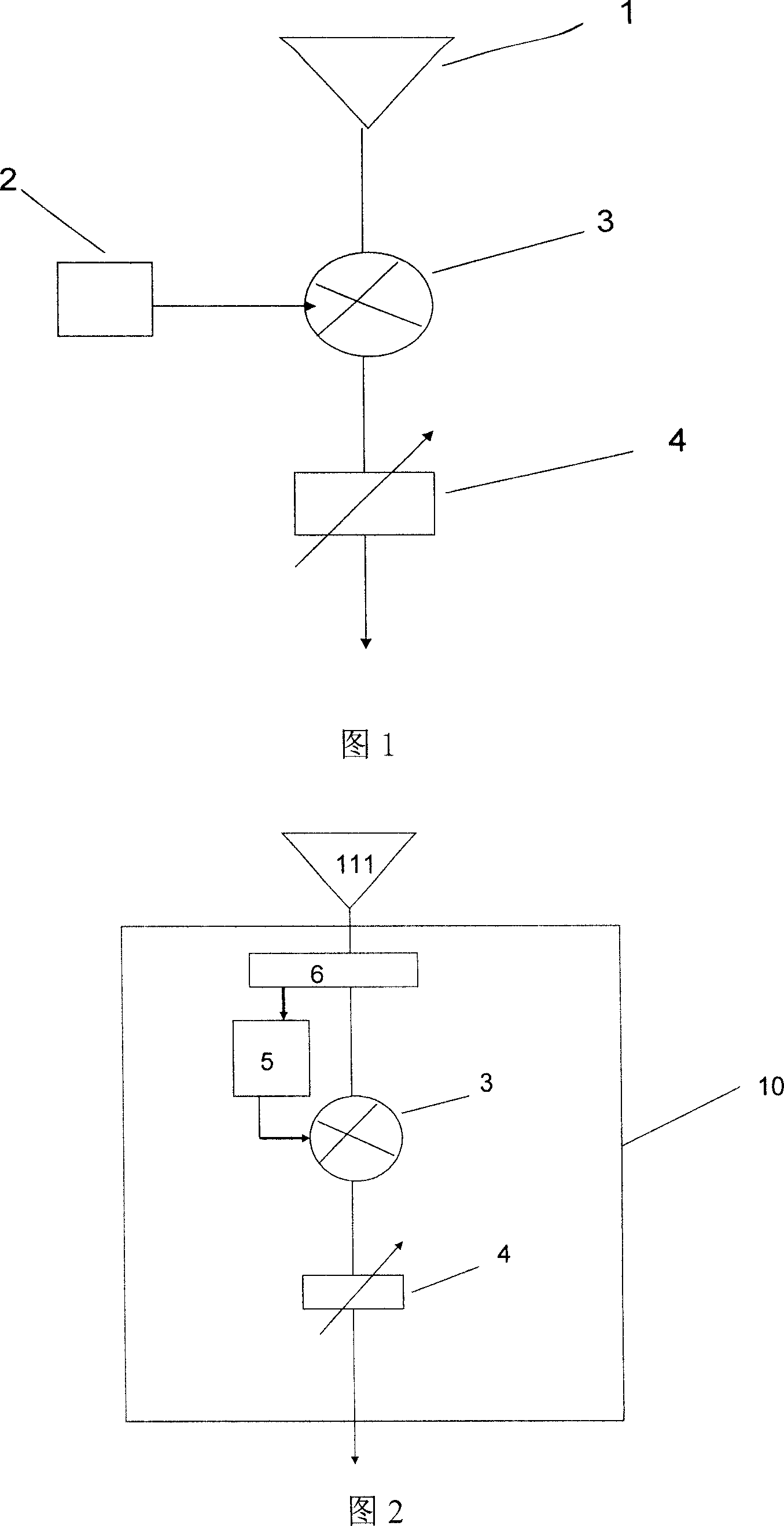 Simple structure mm wave demodulation method and system of radio-on-fibre communication