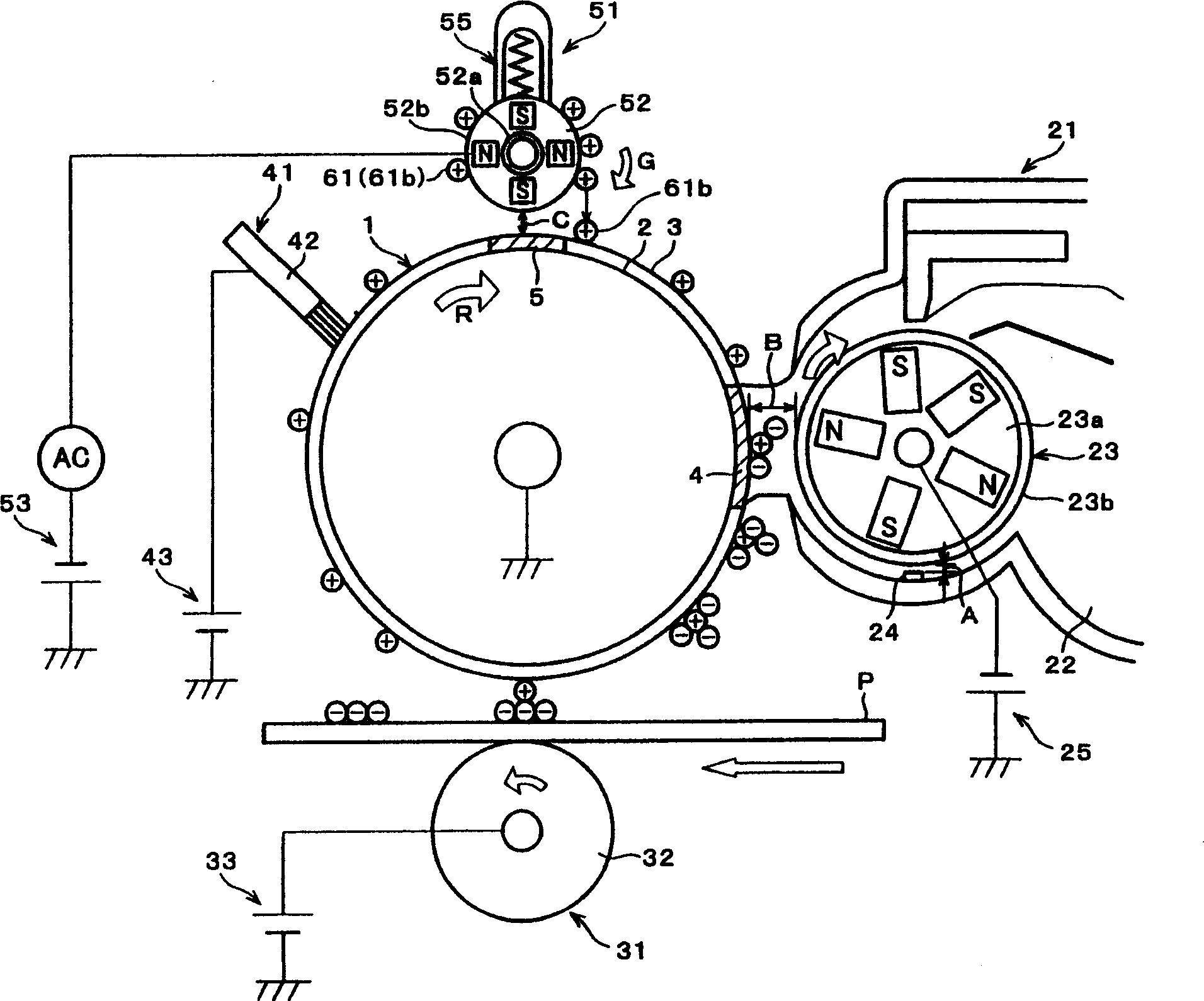 Foreign matter removing mechanism, foreign matter removing method, printing device and printing method