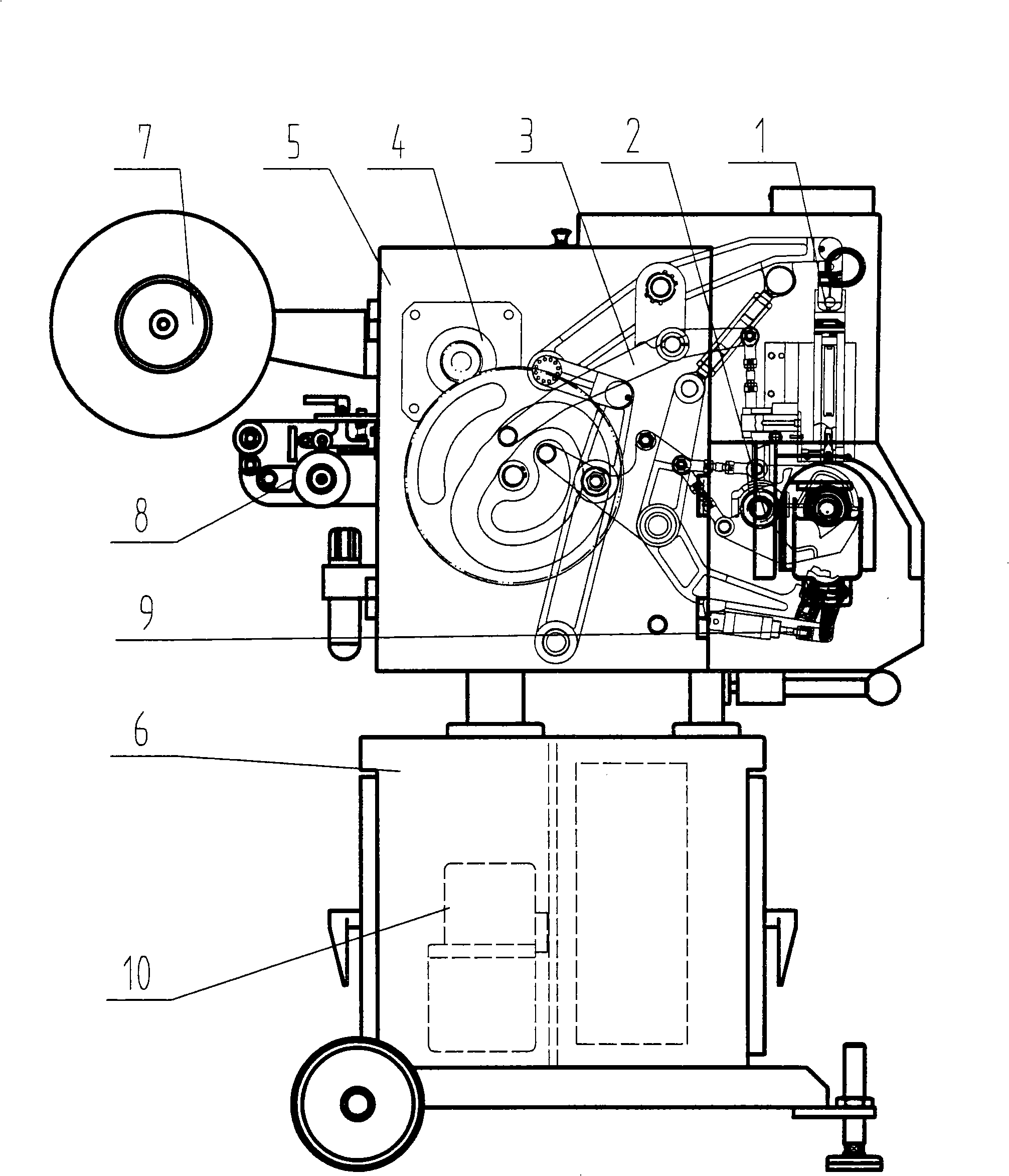 Fastening forming method and special fastening machine thereof