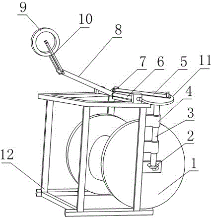 A wire winding device for easy replacement of wire wheel and uniform wiring
