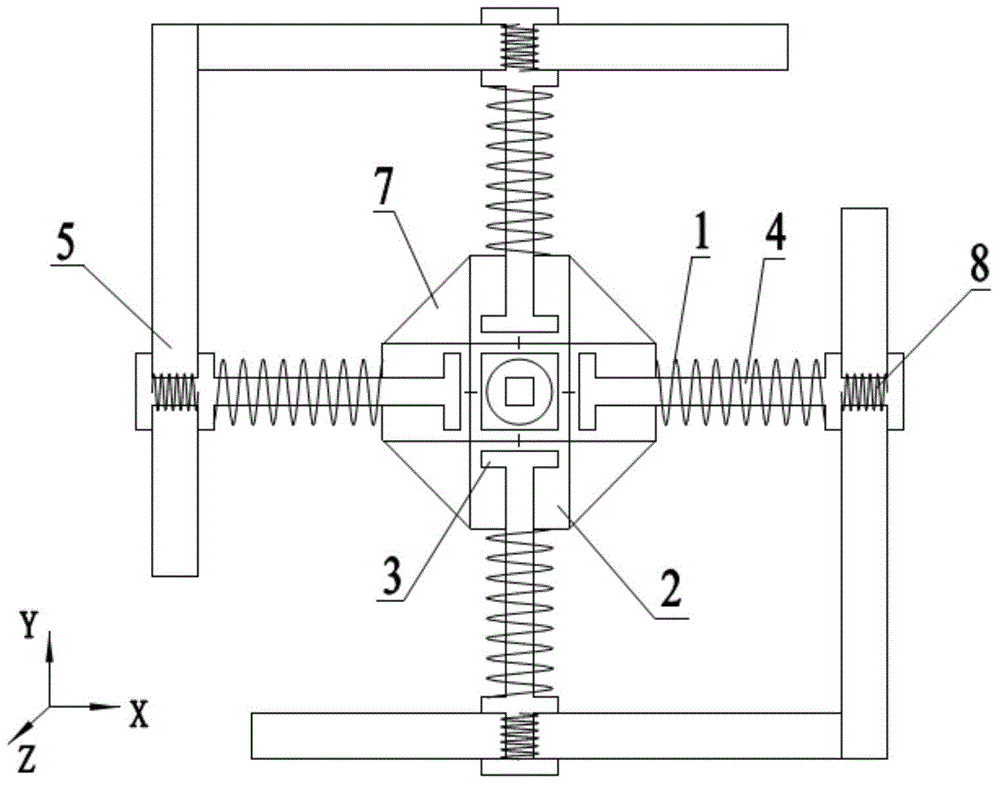Six-degree-of-freedom connector for ultra-large floating body composed of modules