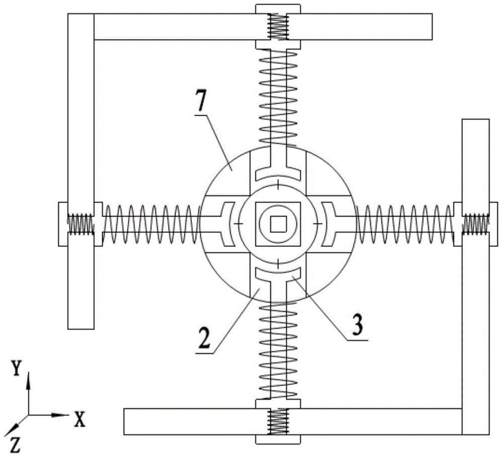 Six-degree-of-freedom connector for ultra-large floating body composed of modules