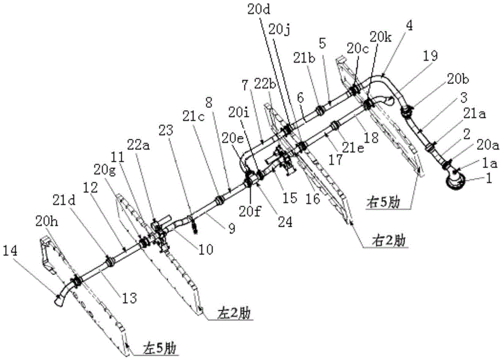 Airtight test method for pressure refueling pipeline of aircraft wing fuel tank