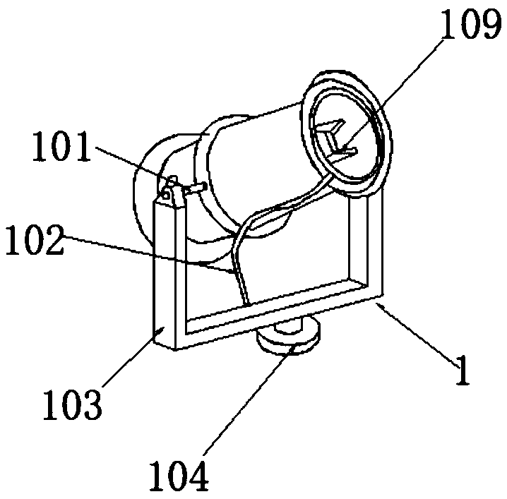 Pest damage eliminating device for gardens and utilization method