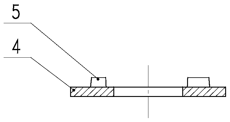 Built-in amplifying circuit ring shear piezoelectric component structure