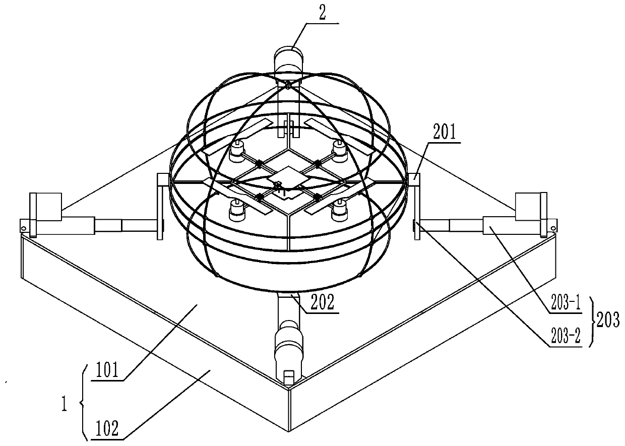 Unmanned aerial vehicle parking device and unmanned aerial vehicle matched with same