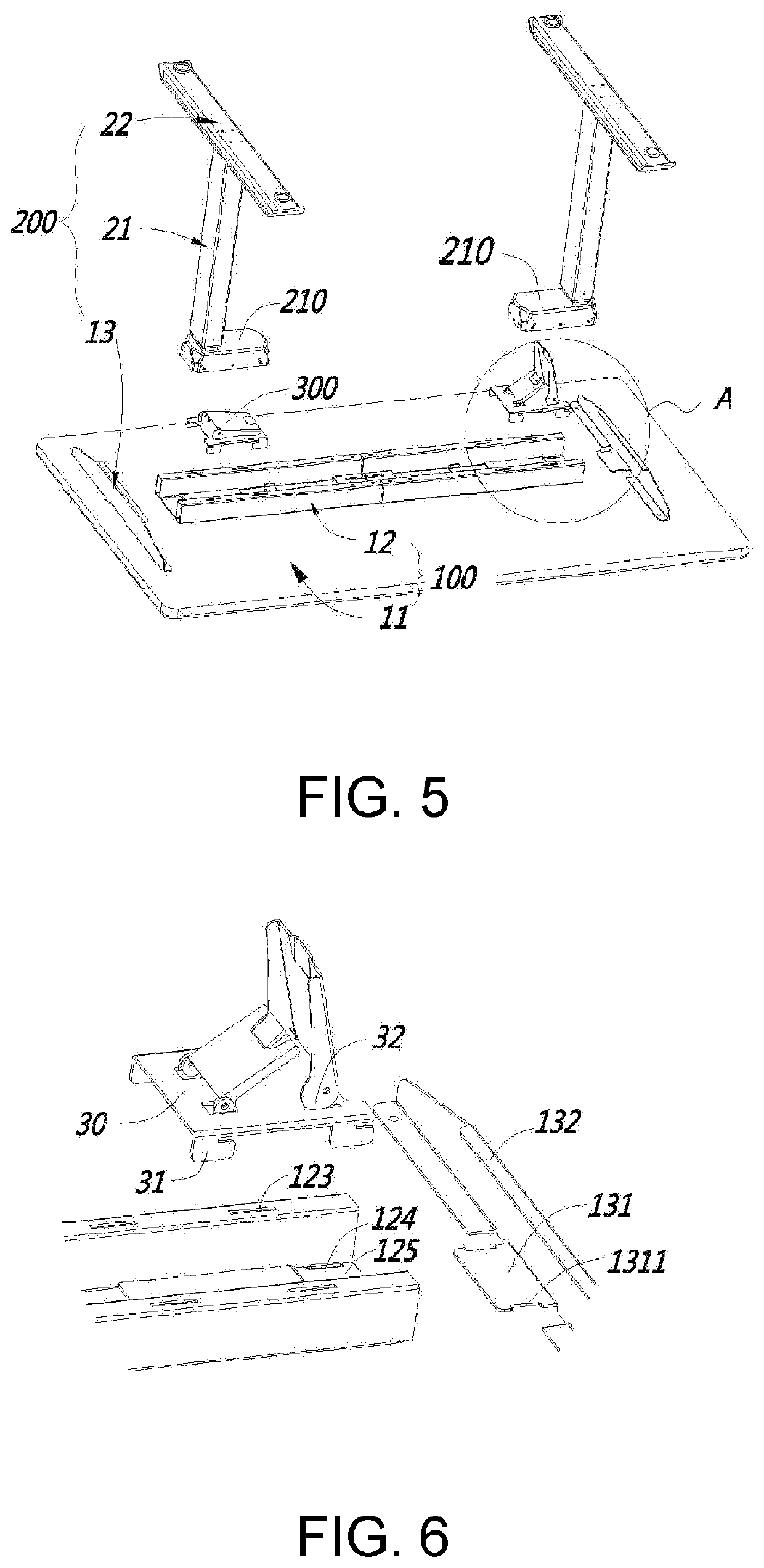 Modularized fast assembly lift desk and fast assembly method therefor