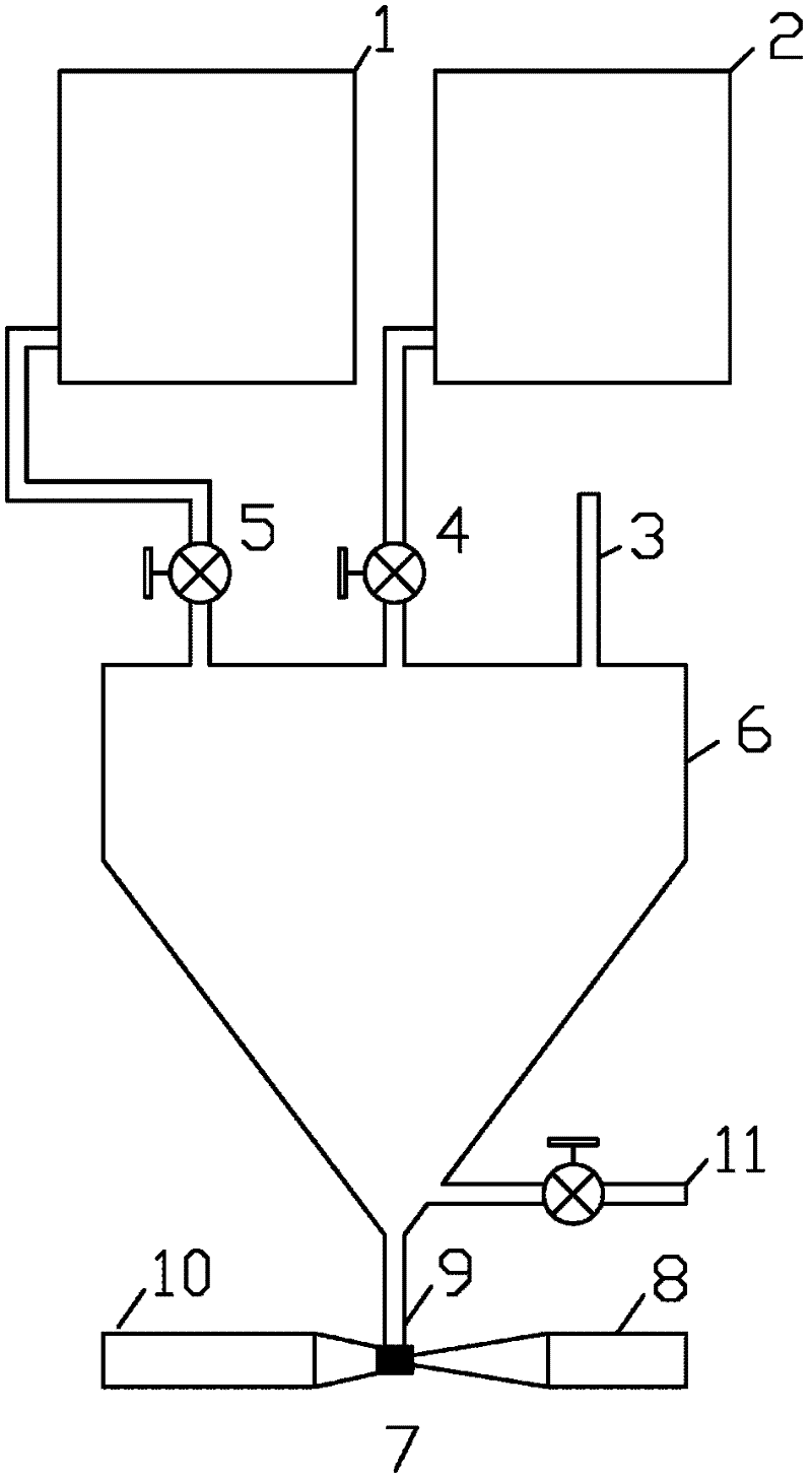 Method and device for treating acid mine wastewater