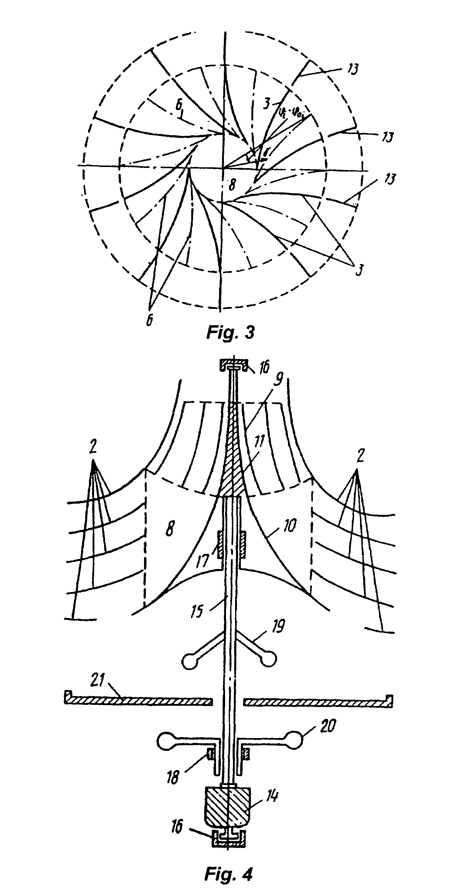 Method of conversion of continuous medium flow energy and device for conversion of continuous medium flow energy