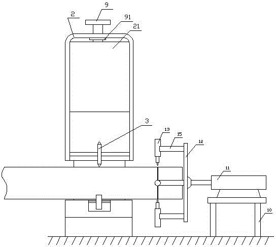 Stripping device of cable insulation shielding layer