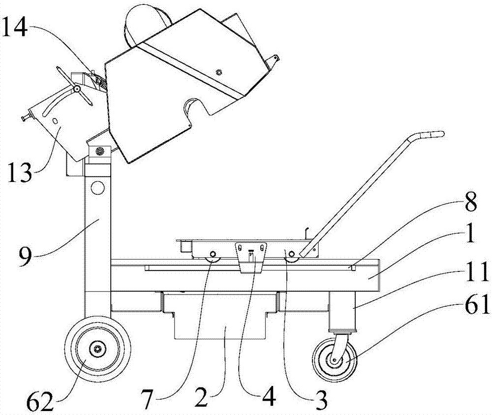 Improved movable cutting machine