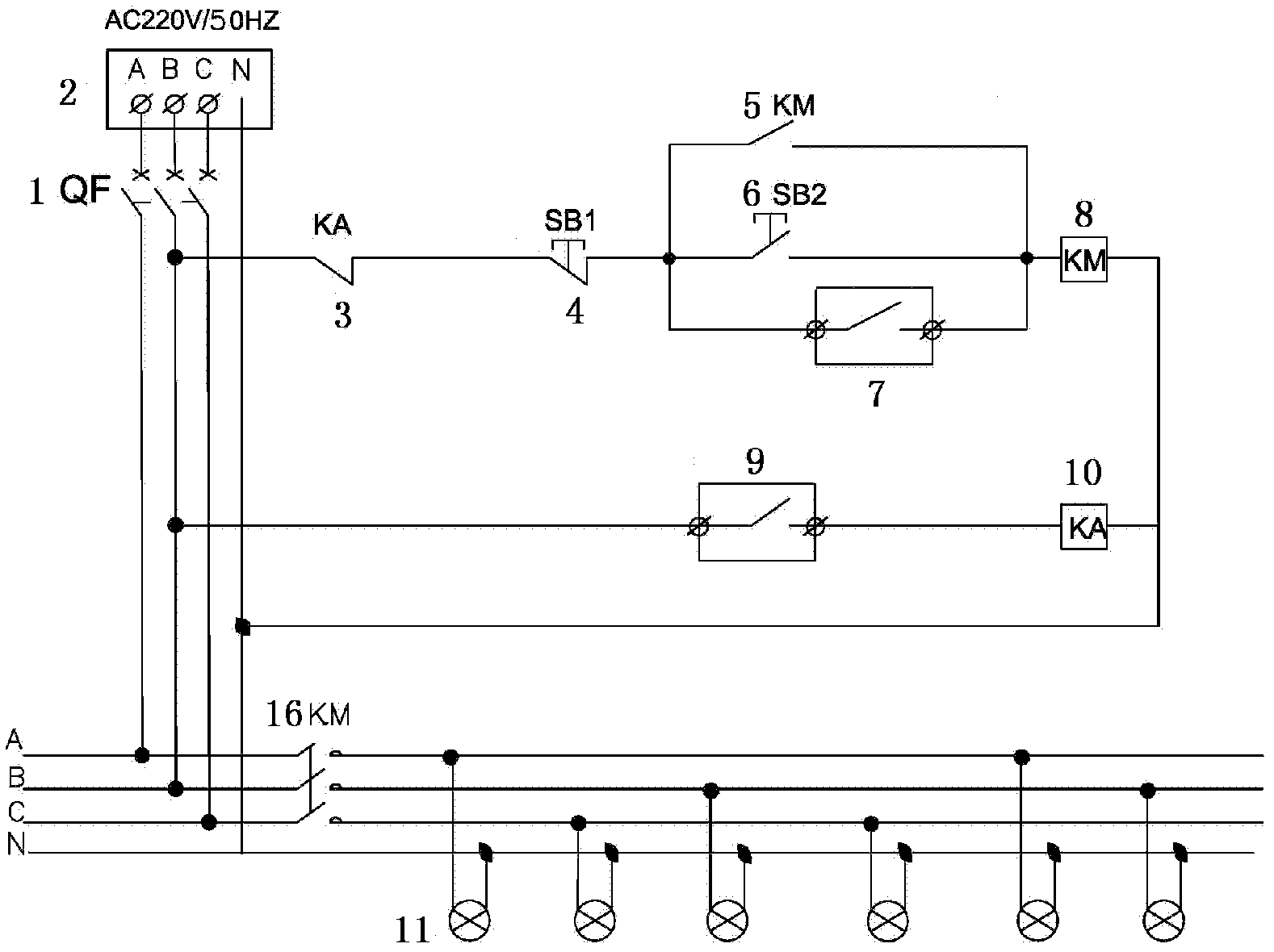 Explosion-proof light-induced lighting control device