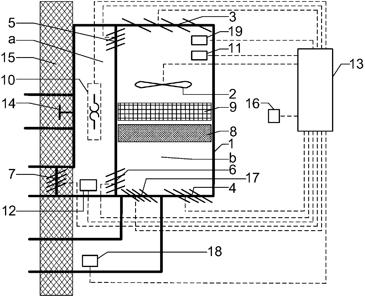 Wall-mounted air purifier with thermal regeneration function and achieving method thereof