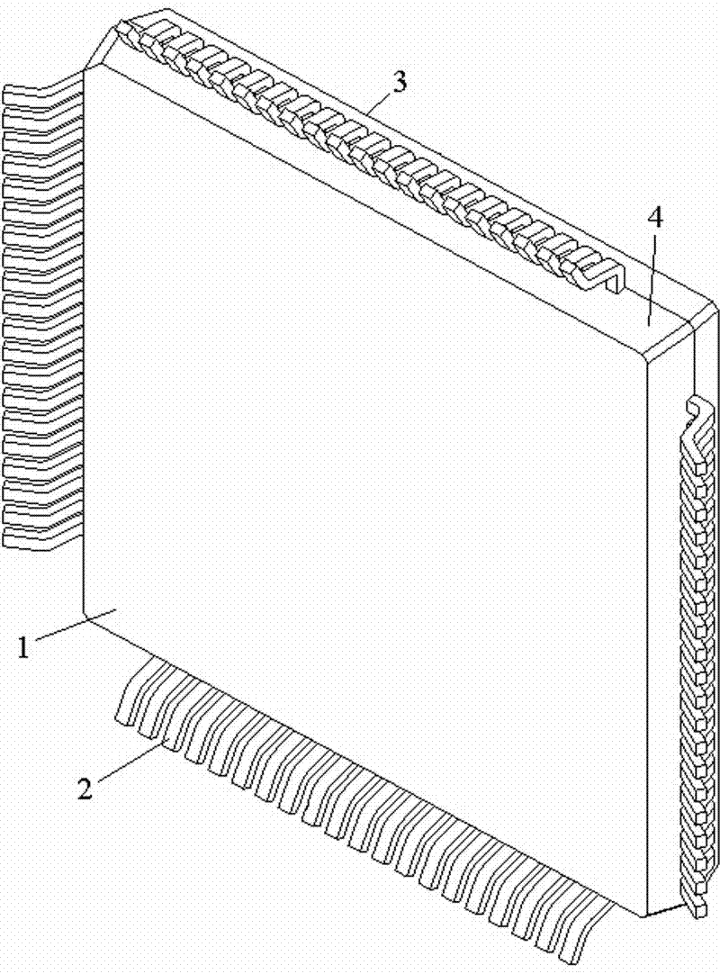 Tray for low-profile quad flat package (LQFP) integrated circuit