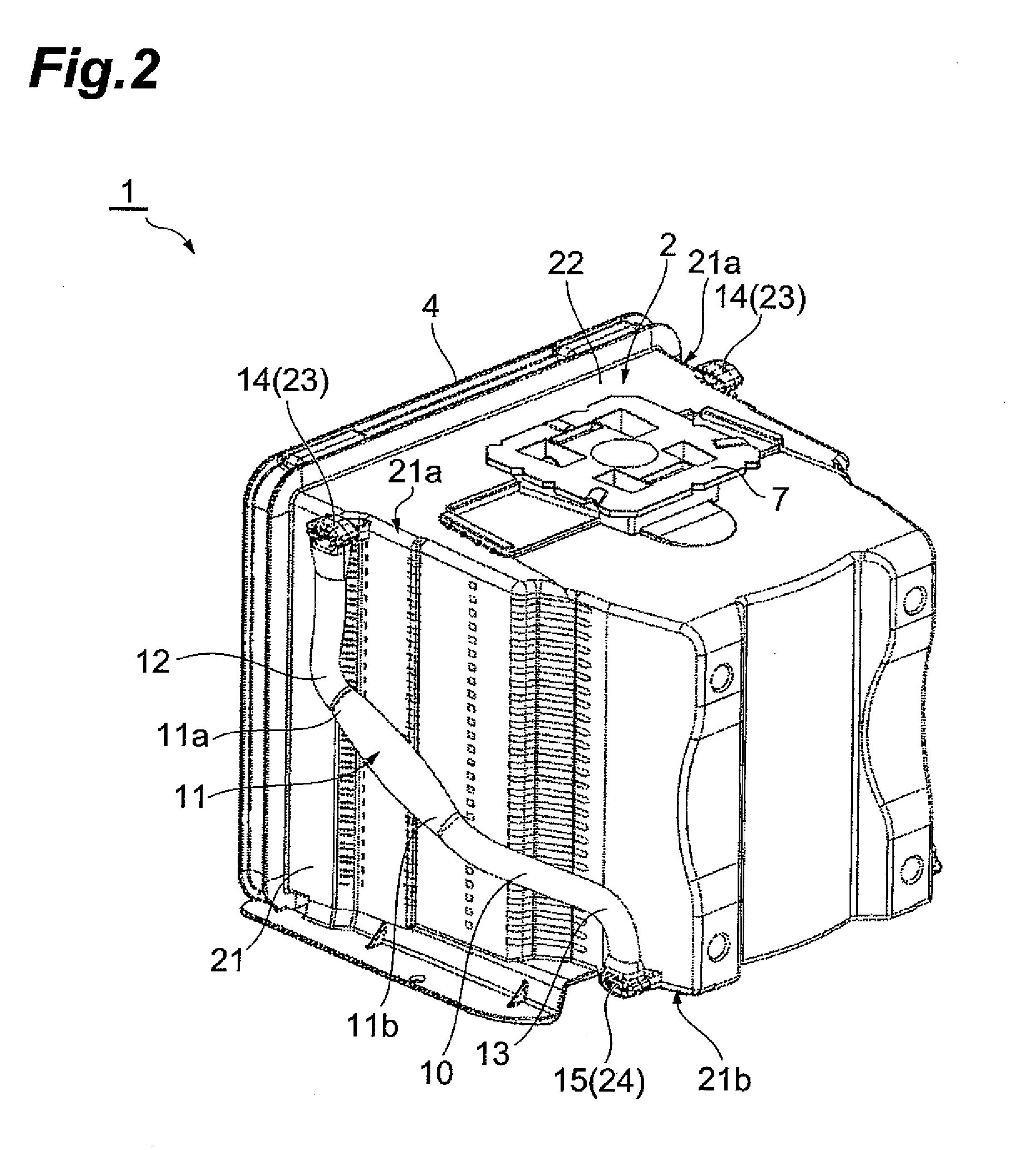 Substrate container and handle thereof