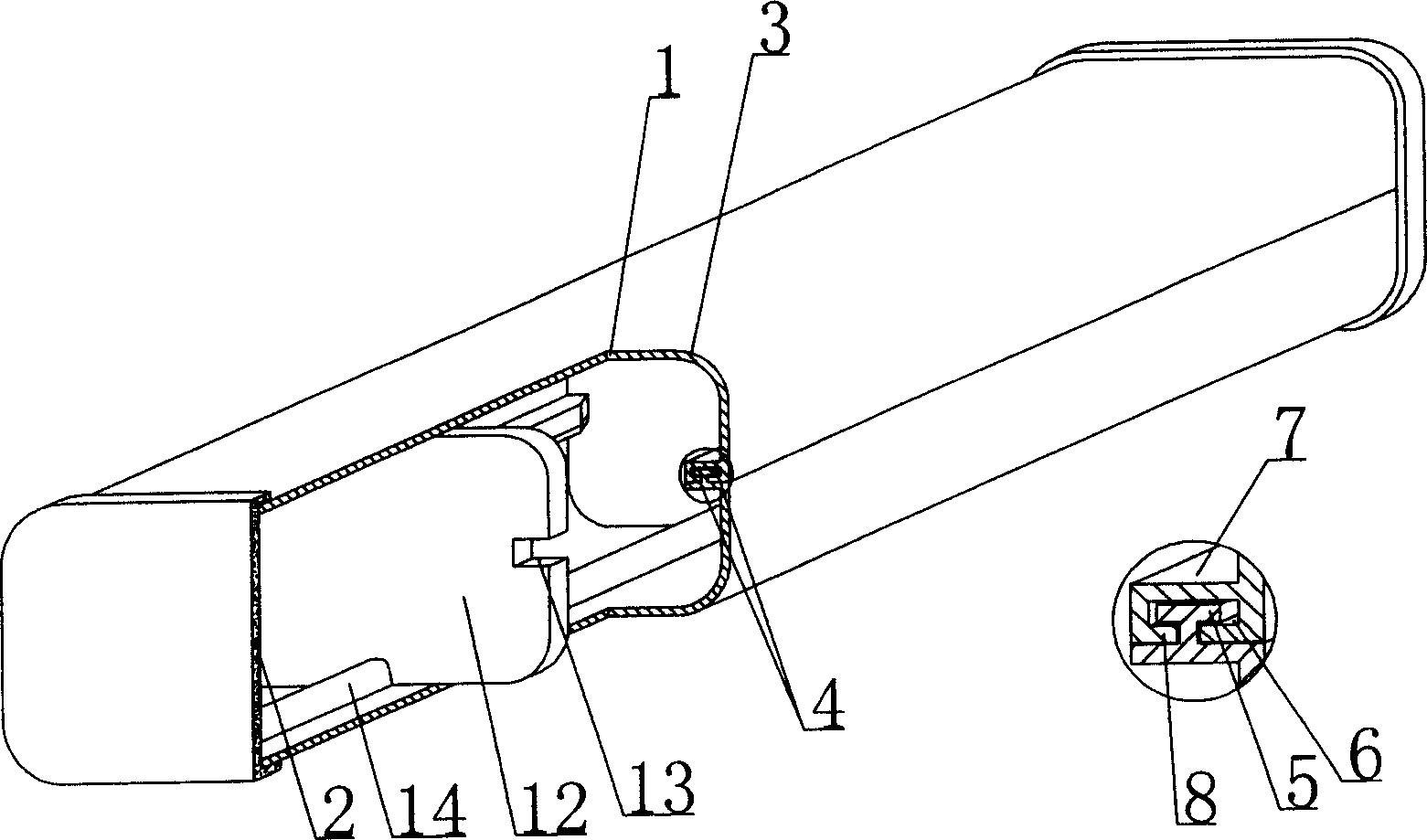 Plastic thin-wall tube