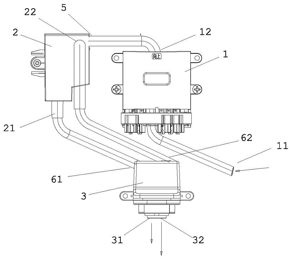 Water heating device with double-layer water-steam separators