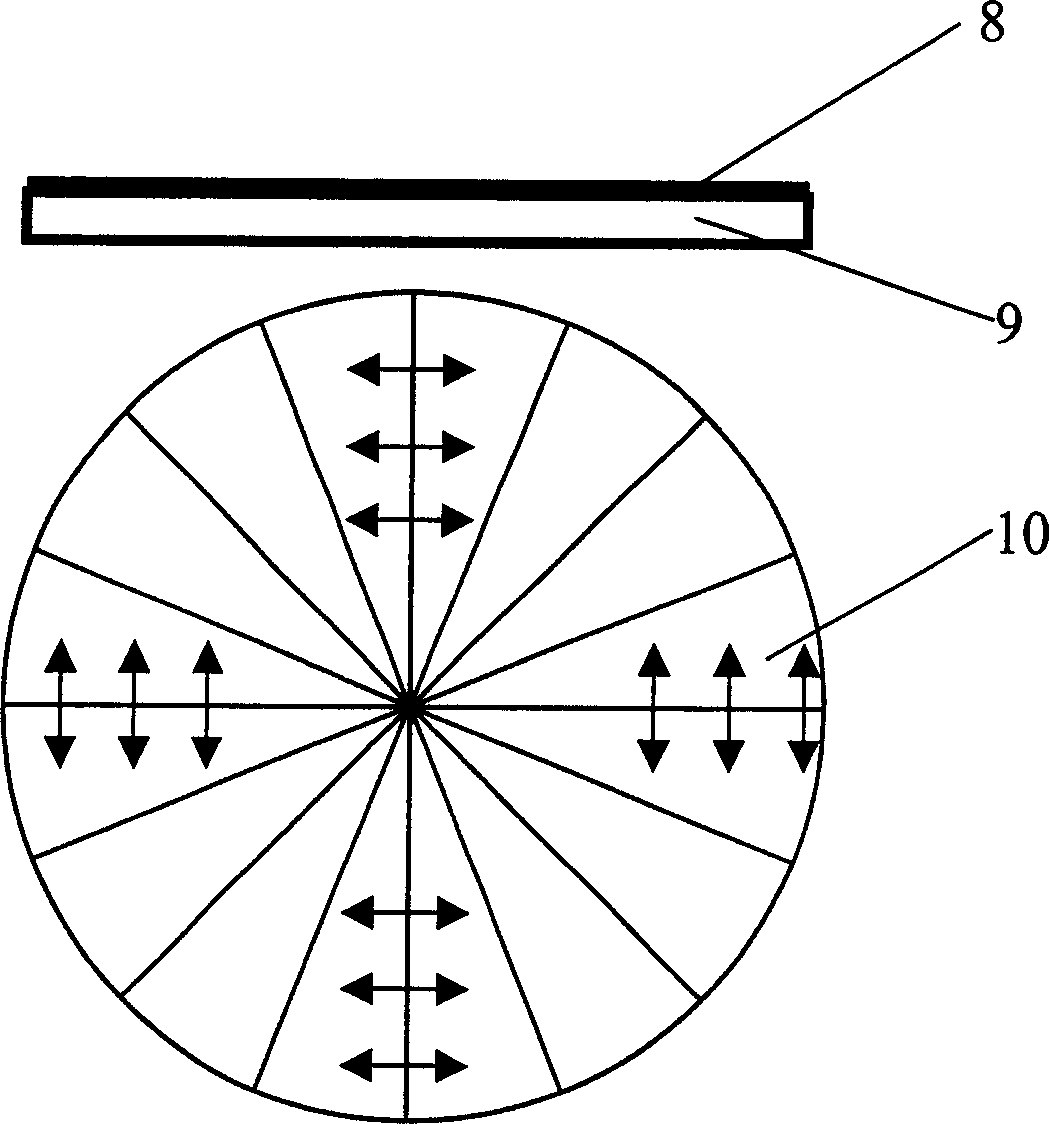 Photoetching imaging polarized controller with high value aperture