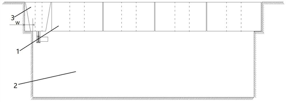 Distribution cable trench partition plate