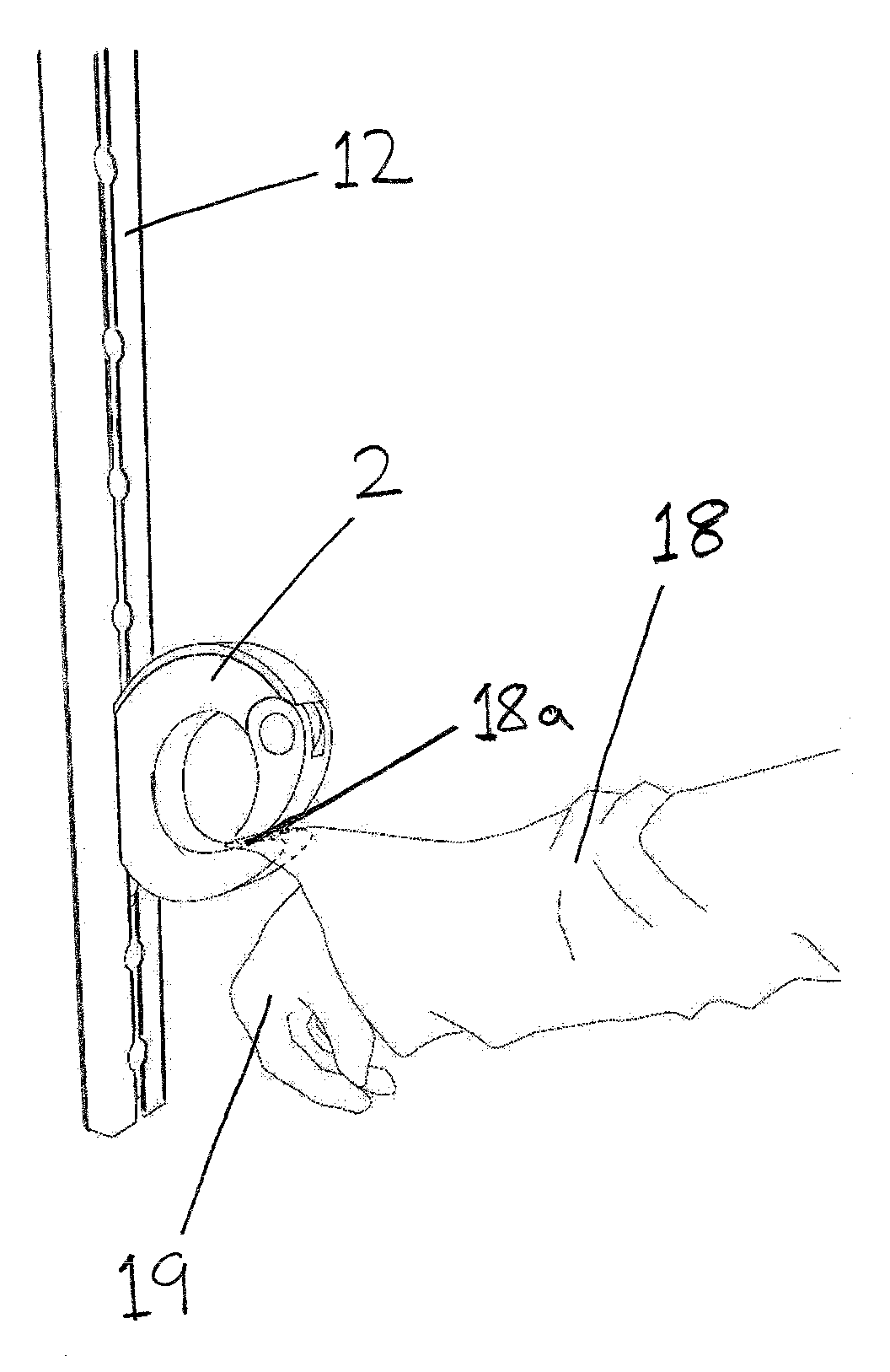 A device for assisting taking off and putting on a garment