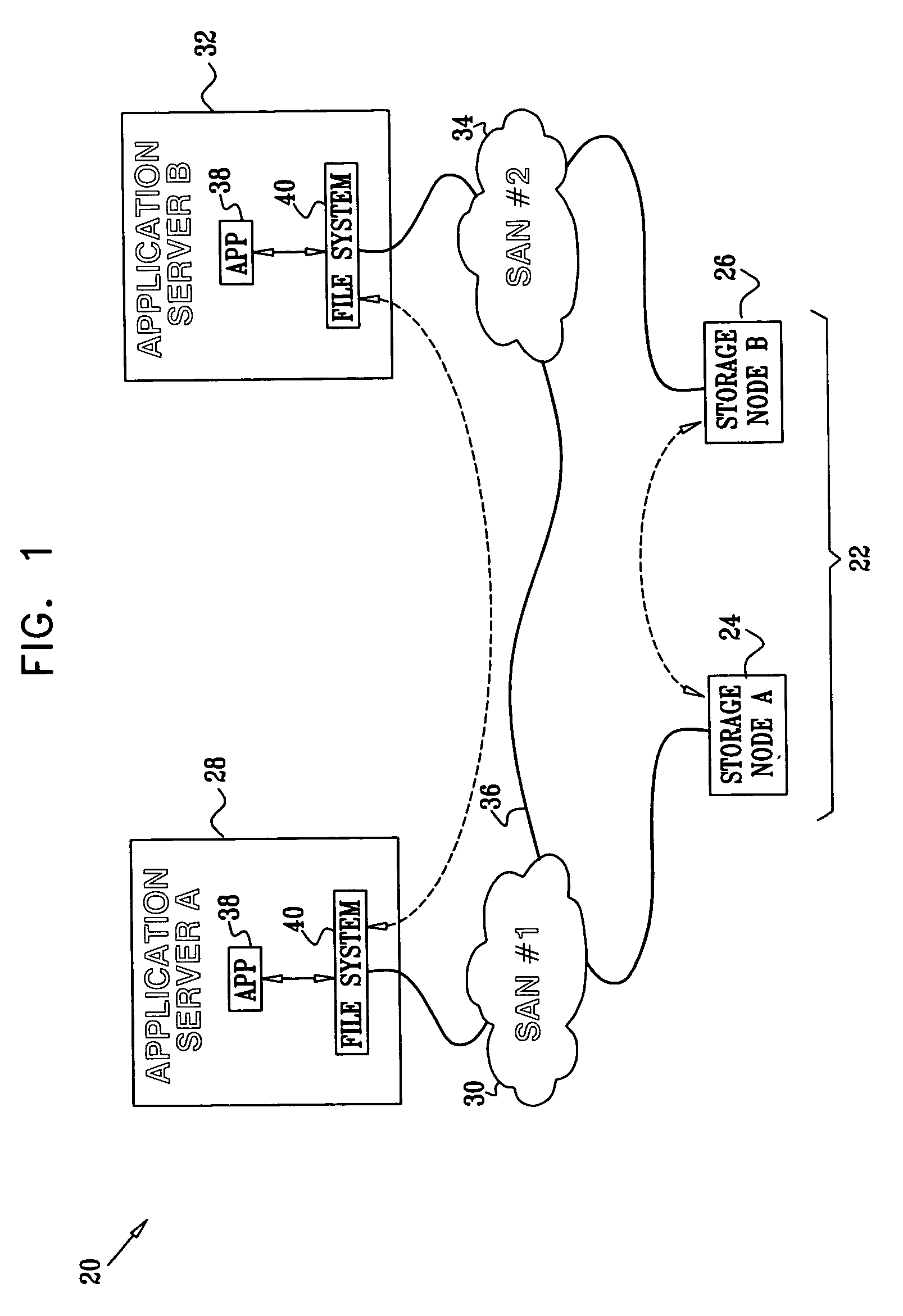 Storage system with symmetrical mirroring