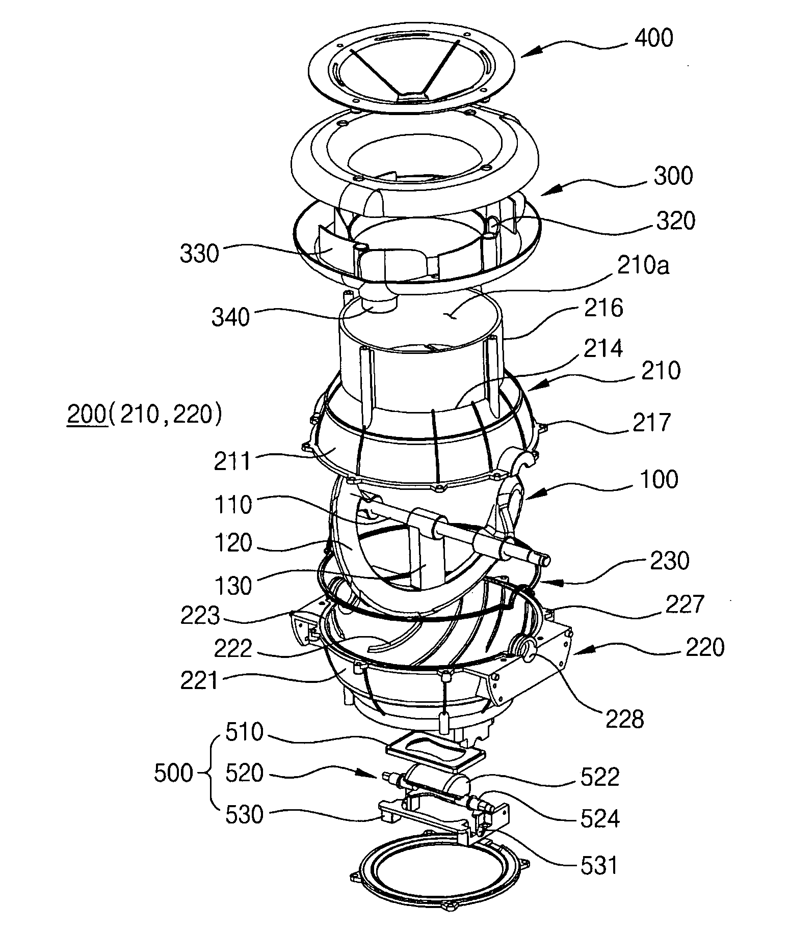 Pulverizer for food waste treatment apparatus