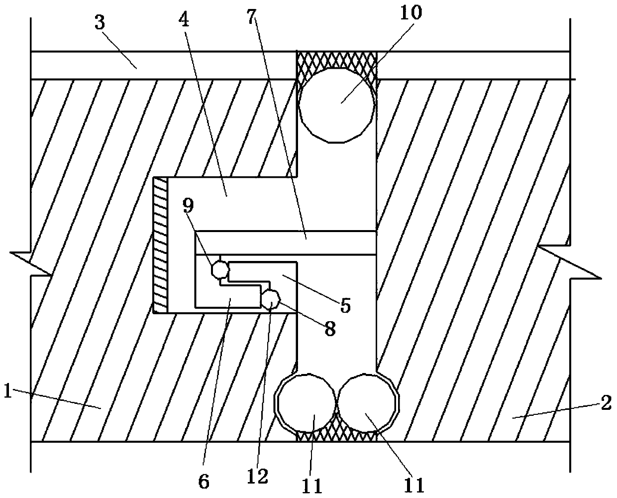 Assembled building secondary waterproof wall plate connecting structure