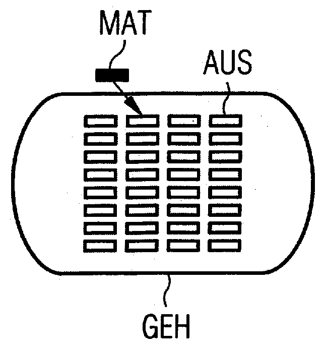 Arrangement for radiation of a radio-frequency field