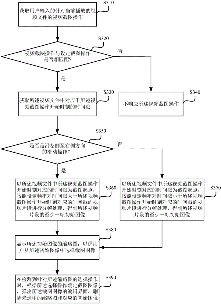 Video screenshot method and video screenshot device