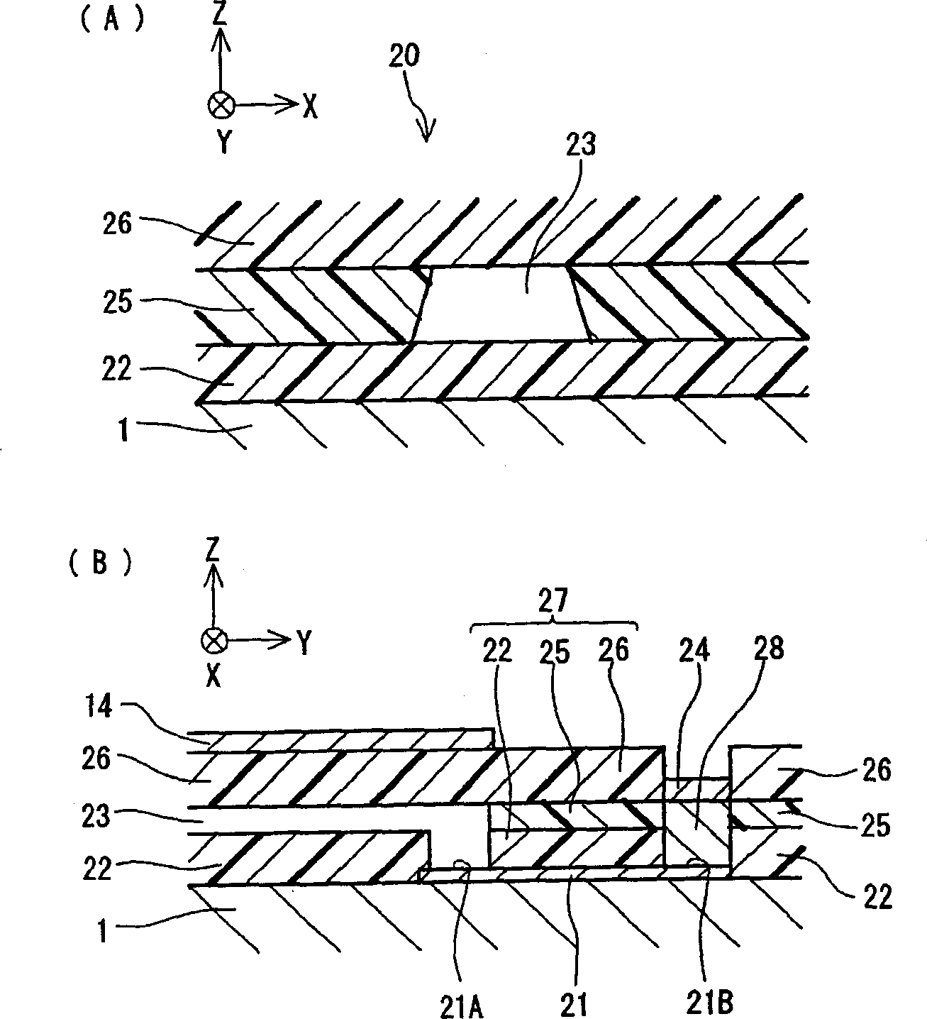 Monitor element and magneto-resistance effect element substrate, and method of manufacturing monitor element