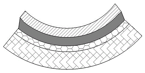 Manufacturing and damping enhancing method for pouring type active constrained damping structure