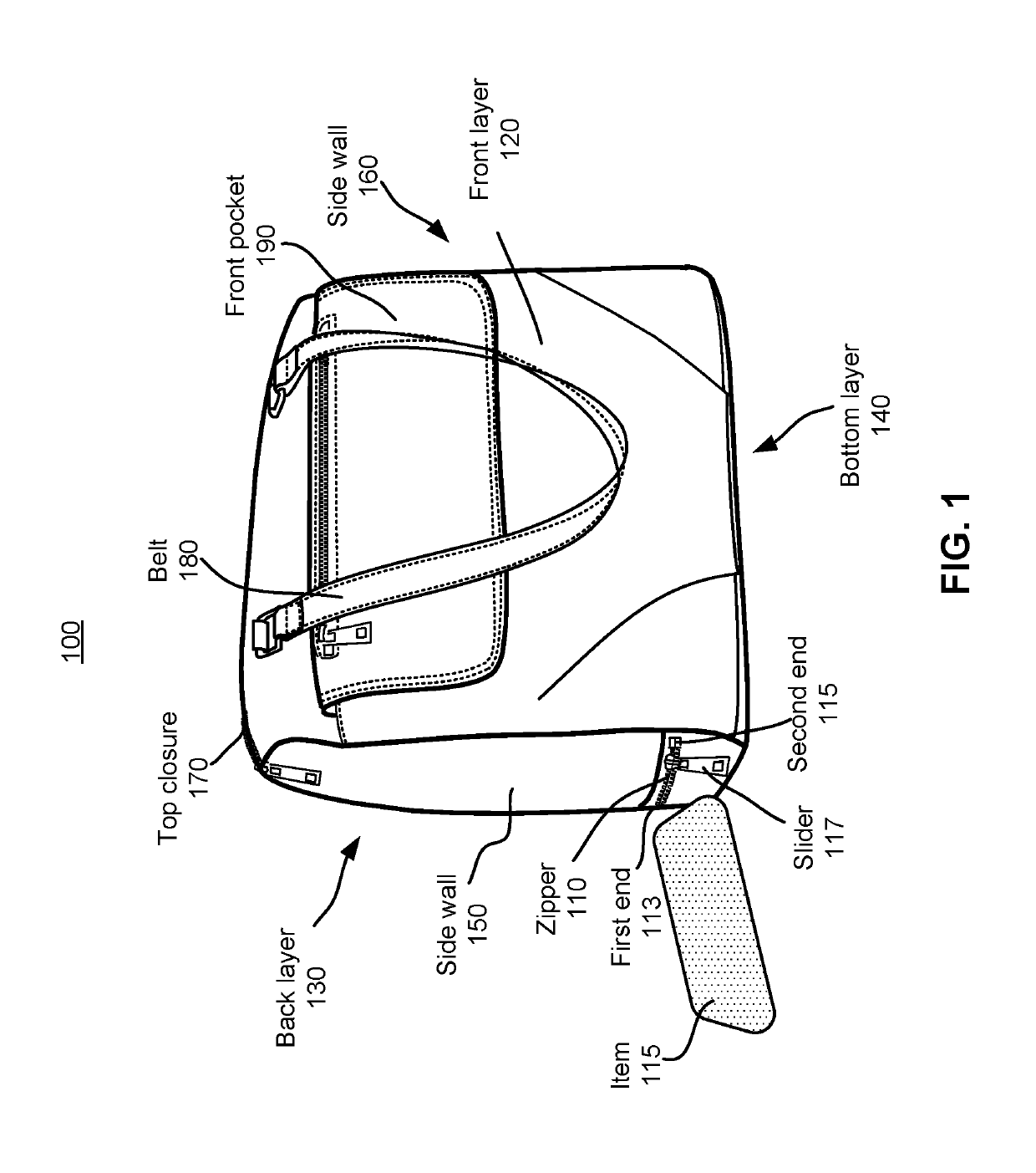 Diaper bag providing easy removal of items